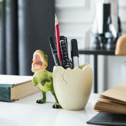 Dinosaur Pen Holder for Desk, Pencil Holder, Cute Fashion Desk Organizers and Accessories, Office Supplies Idea Gift for Women and Kids.