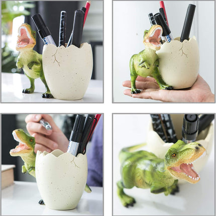 Dinosaur Pen Holder for Desk, Pencil Holder, Cute Fashion Desk Organizers and Accessories, Office Supplies Idea Gift for Women and Kids.