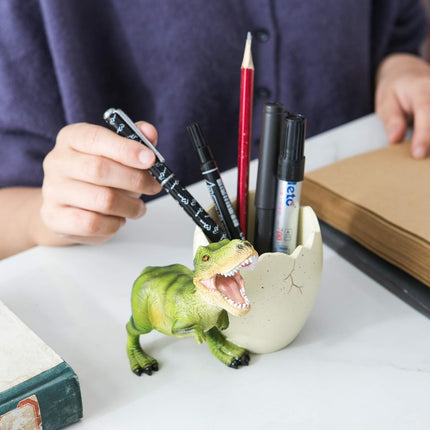 Dinosaur Pen Holder for Desk, Pencil Holder, Cute Fashion Desk Organizers and Accessories, Office Supplies Idea Gift for Women and Kids.