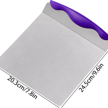Cake Safe Lifter Stainless Steel Pizza Transfer Shovel Square Cake Tray Moving Plate Tool Cookie Spatula.