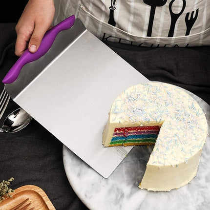 Cake Safe Lifter Stainless Steel Pizza Transfer Shovel Square Cake Tray Moving Plate Tool Cookie Spatula.