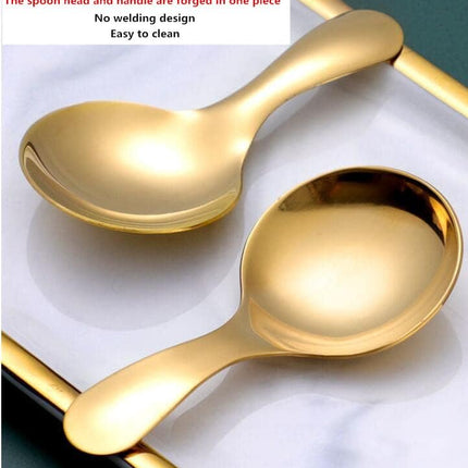 3pcs Stainless Steel Mini Scoop for Canisters with Short Handle, Gold Mini Feed Spoon for Ice Cream Melon Baller, Short Handle Spoon for Tea Sugar Salt Condiments Dessert.
