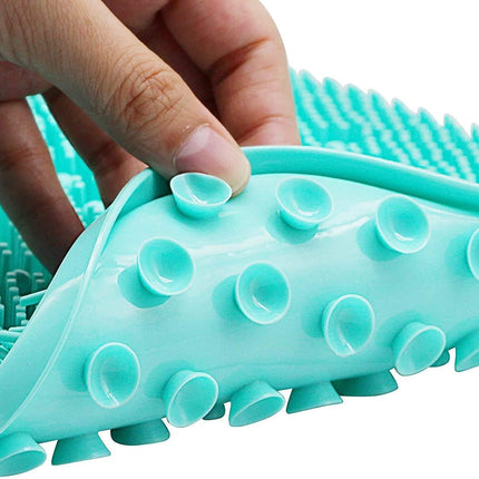 Foot Shower Massager Scrubber with Non Slip Suction Cups, Feet Exfoliation Cleaner Mat for Foot Massage Clean Improve Circulation Reduce Pain.