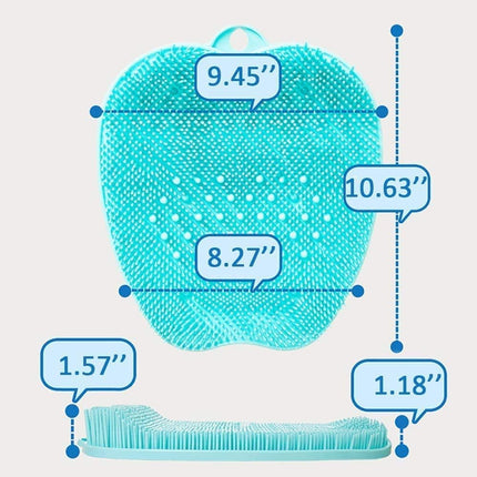 Foot Shower Massager Scrubber with Non Slip Suction Cups, Feet Exfoliation Cleaner Mat for Foot Massage Clean Improve Circulation Reduce Pain.