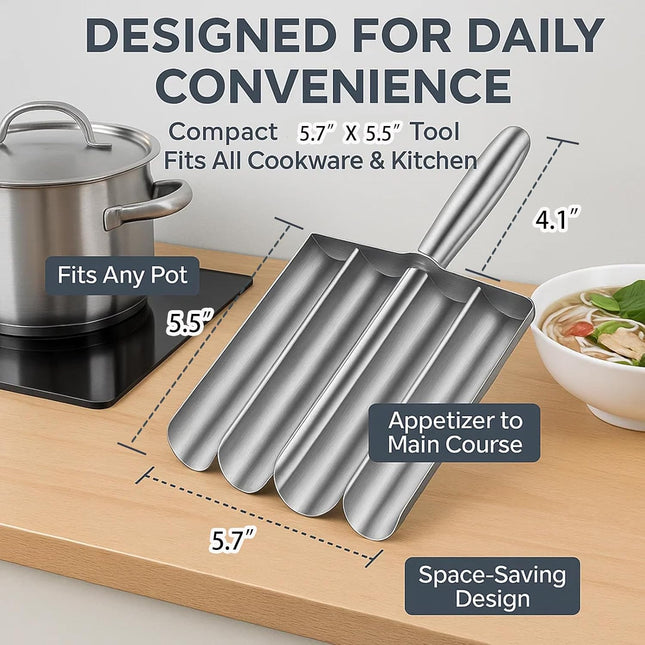 Meatball Maker Tool, 304 Stainless Steel Kitchen Manual Non Stick Meatball Maker, Portable Meatball Spoon Ball Maker Kitchen Restaurant Must Have Meatball Making Set，Home Cooking Tools (4-channel).