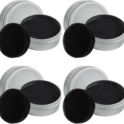 Set of 8, Brush Color Removal Sponge,  4 Pieces Makeup Brush Quick Cleaner Sponge with 4 Replacement Sponges.