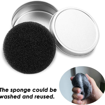 Set of 8, Brush Color Removal Sponge,  4 Pieces Makeup Brush Quick Cleaner Sponge with 4 Replacement Sponges.