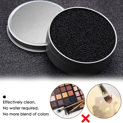 Set of 8, Brush Color Removal Sponge,  4 Pieces Makeup Brush Quick Cleaner Sponge with 4 Replacement Sponges.