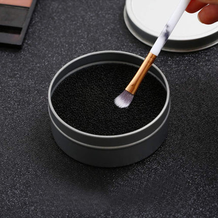 Set of 8, Brush Color Removal Sponge,  4 Pieces Makeup Brush Quick Cleaner Sponge with 4 Replacement Sponges.