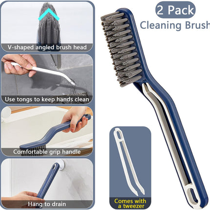 Hard Bristle Crevice Cleaning Brush - Multifunctional Gap Cleaning Brush, Cleaning Tools for Household Use, Home, Kitchen, Bathroom, Window, Vehicle, Faucets, Toilet.