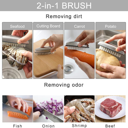 4 Pieces Nail Cleaning Brush,  Stainless Steel Fingernail Hand Scrubbing Brushes for Nails Toes Pedicure Nail Cleaning and Scrubbing.