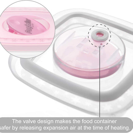 Baby Food Snack Plastic Storage Container with Lids, 12 Pack Set BPA Free Freezer & Dishwasher Safe for Kids.