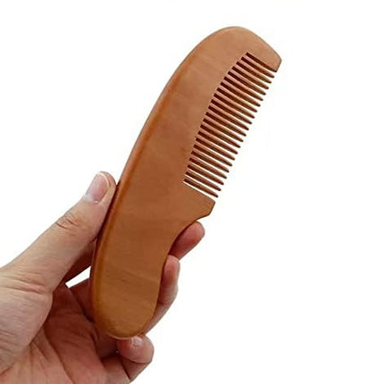 Baby Hair Brush and Comb Set for Newborn| Natural Wooden Hairbrush with Soft Goat Bristles, Pear Wood Comb and Wooden Massage Brush for Infant, Toddler, Kids.