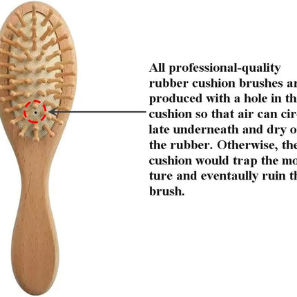 Baby Hair Brush and Comb Set for Newborn| Natural Wooden Hairbrush with Soft Goat Bristles, Pear Wood Comb and Wooden Massage Brush for Infant, Toddler, Kids.