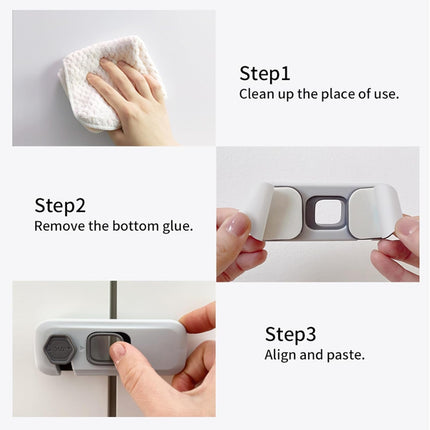5 Pack Fridge Locks Child Safey, Child Freezer Lock, Baby Fridge Door Latches with Adhesive, Child Locks for Cabinets, Cupboard, Ovens.