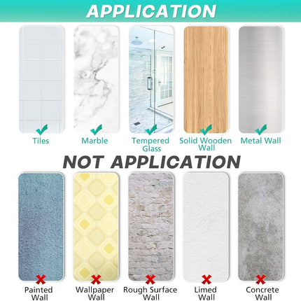 Shower Caddy 3-Pack Shelves Adhesive Rustproof Shower Organizer for Inside Storage with Soap Holder and Adhesives for Bathroom Living Room Kitchen.