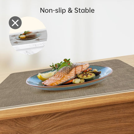 Placemats for Dining Table Set: Double-Sided Available Set of 12 Durable Place Mats + Coasters, Vinyl Heat Resistant Napperon de Table, Washable Non-Slip Table Mats by.