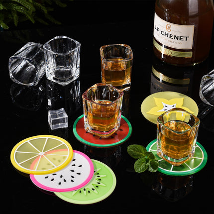 6 Pack 2oz Heavy Base Shot Glasses Set, Square Clear Shot Glasses Bulk, Tequila Shot Glass Small Bar Cart Accessories Espresso Shot Glass Holder for Spirits & Liquors, Whiskey, Vodka, Tequila, Party.