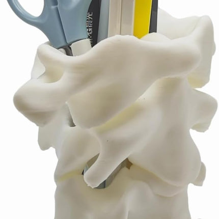 Unique Spine Pen Holder for Desk, Pencil Holder Desk Organizers, Office Supplies Decorations Idea Gift for Doctors, Nurses, Chiropractors.