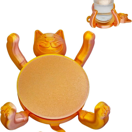 Funny Cat Coasters Cup Cuddler, 3D Creative Coasters for Drinks, Bars, Party, Birthday Gifts for Cat Lovers, Home Decor Housewarming and White Elephant Gifts Ideas.