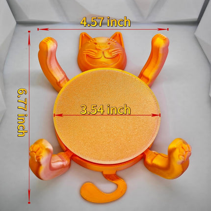 Funny Cat Coasters Cup Cuddler, 3D Creative Coasters for Drinks, Bars, Party, Birthday Gifts for Cat Lovers, Home Decor Housewarming and White Elephant Gifts Ideas.