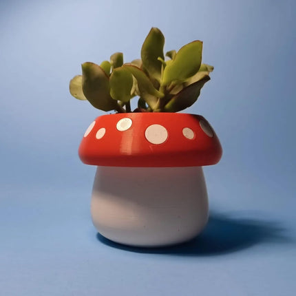 Cute Mushroom Indoor Plant Pots - 3.15 Inch Fower Pot Small Succulent Green Plants Pot, Cute Plant Gifts for Plant Lovers.