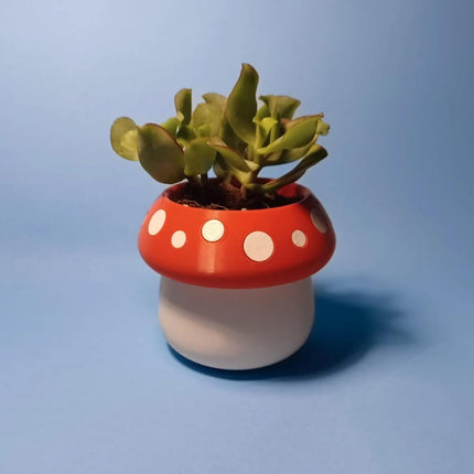 Cute Mushroom Indoor Plant Pots - 3.15 Inch Fower Pot Small Succulent Green Plants Pot, Cute Plant Gifts for Plant Lovers.