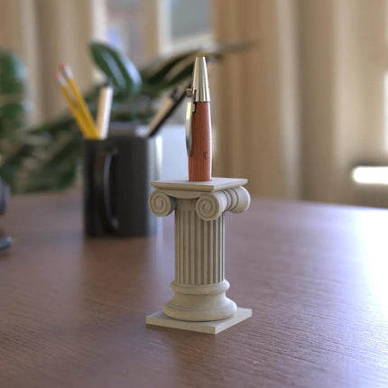 Elegant 3D Printed Column Pen Holder, Pencil Holder Desk Organizers, Office Supplies Decorations Idea Gift.