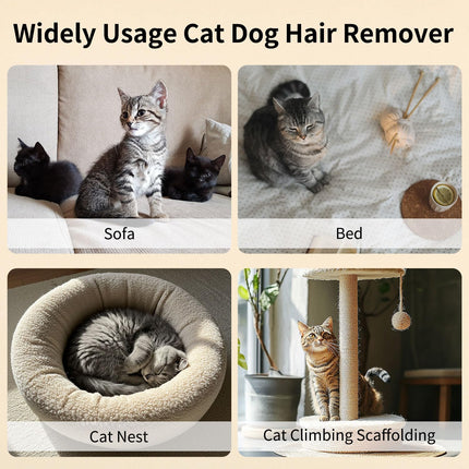 3PCS Double-Sided Pet Hair Remover Gloves, Electrostatic Cat Dog Pet Grooming Gloves, Pet Hair Remover for Carpet Couch Car, Versatile Pet Hair Remover for Washing Deshedding Grooming.