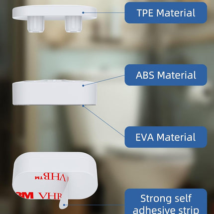 10 Pieces Bidet Toilet Seat Bumpers, Universal Buffer Toilet Lid Rubber Bumpers with 2 Thickness TPE Pads(2 Heights) Strong Adhesive Bidet Bumpers.