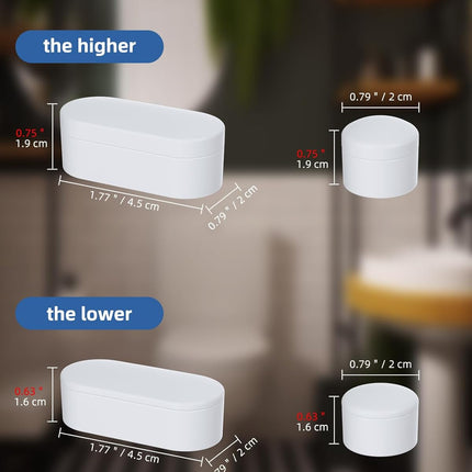 10 Pieces Bidet Toilet Seat Bumpers, Universal Buffer Toilet Lid Rubber Bumpers with 2 Thickness TPE Pads(2 Heights) Strong Adhesive Bidet Bumpers.