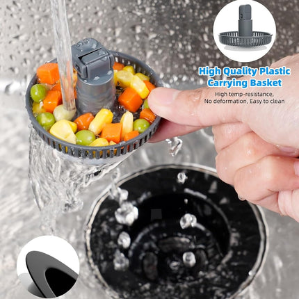 3 in 1 Kitchen Sink Drain Strainer and Stopper Combo, Stainless Steel Metal Pop Up Sink Stopper, Anti-Clogging Basket Strainer with Foldable Handle for US Standard 3-1/2" Drain, Matte Black.
