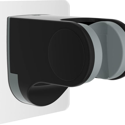 Shower Head Holder, Strong Adhesive, Waterproof, Height Adjustable, Wall Mount, No Drilling, Matte Black.