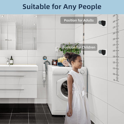 Shower Head Holder, Strong Adhesive, Waterproof, Height Adjustable, Wall Mount, No Drilling, Matte Black.