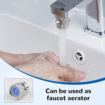 Dishwasher Snap Adapter Connection 2 Pack, One with Swivel Ball Joint and The Other One with Faucet Aerator, 15/16-27Male Outside and 55/64-27Female Inside, Chrome.
