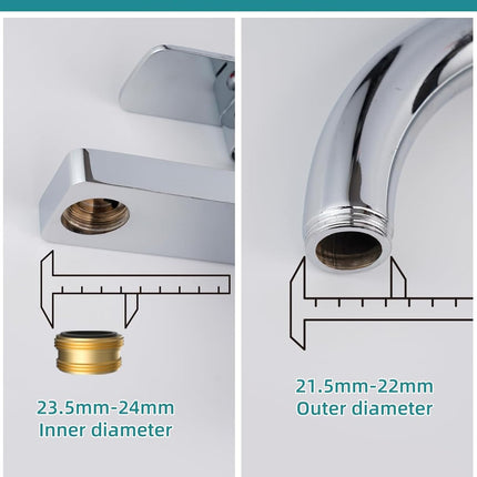 Swivel Faucet Adapter Kit, Solid Brass 3/4" Garden Hose Adapter with Aerator, 360 Degree Kitchen Sink Faucet Aerator Adapter for Female and Male to Male, Chrome.