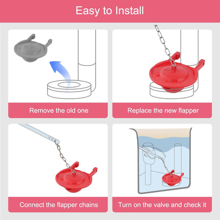 Large 3-Inch Toilet Flapper Replacement Compatible with TOTO Flapper Model G-Max, THU138S, THU175S and THU331S- Oversized Sealing and Easy to Install.