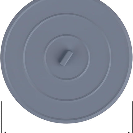 2 Pack Bath Tub Stopper, Flat Suction Sink Stopper Rubber Silicone Shower Drain Bath Plug Stopper for Kitchen, Bathroom and Laundry Sink (White-Grey).