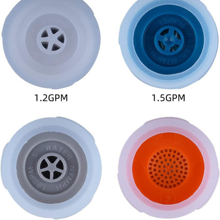 3 Pcs Faucet Aerator, Female Thread Kitchen Sink Aerators, 1.2, 1.5, 1.8, 2.5 GPM Flow Restrictor Replacement Parts, Bathroom, 15/16-Inch 22mm Female Thread-Chrome.