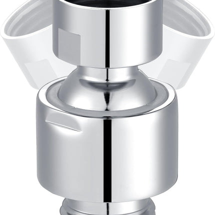 Shower Head Swivel Ball Joint Adapter, Ball Joint Adjustable Shower Arm Connector Universal Showering Component-Polished Chrome.