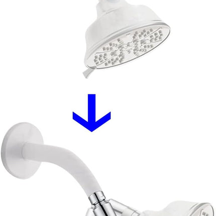 Shower Head Swivel Ball Joint Adapter, Ball Joint Adjustable Shower Arm Connector Universal Showering Component-Polished Chrome.