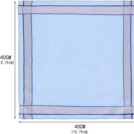 12 Pcs 100% Cotton Men’s Plaid Handkerchief, Soft Hanky with Classic Stripe, Ideal Gift Set for Men. (4 Styles) (Plaid).