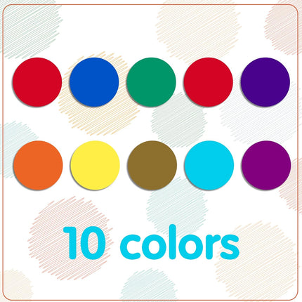 5500PCS Dot Stickers, Small Circle Stickers, 6mm Color Coding Label Calendar Sticker, Colorful Round Dots Sticker for Toddlers Activity School Office Home 10 Colors.