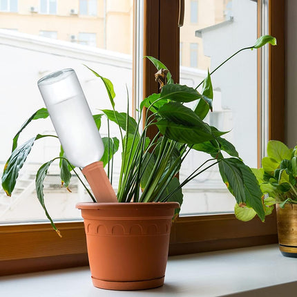Store 10PCS Plant Watering Stakes Automatic Plant Drippers Waterers for Vacations Plant Watering Devices Terracotta Self Waterinq Spikes for Wine Bottles Great for Indoor Outdoor Plants.