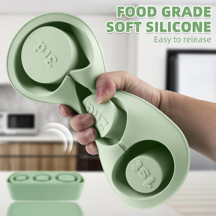 Store Ice Cube Tray for Stanley Cup 30-40 oz Tumbler 3pcs Silicone Ice Cube Molds With Lid and Bin for Chilling Cocktails Whiskey Drinks Juice Coffee Easy Fill and Release Ice Maker(Green, 40 oz).