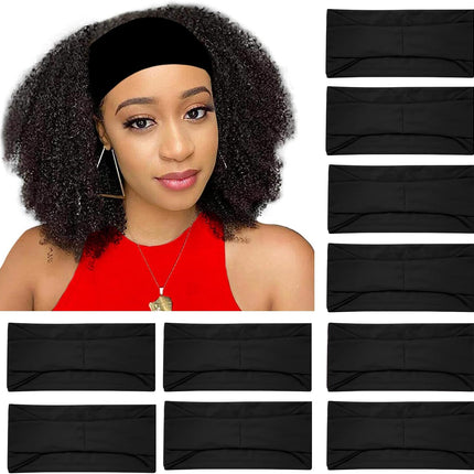 10 Pack Wide Headbands for Women, Workout Yoga Running Sports Headband Elastic Hair Bands, Boho Non Slip Sweat Head Bands Thick Head Wrap (Solid Headbands).