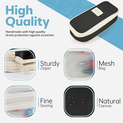 Pencil Case, Large Capacity Aesthetic Pen Cases with Durable Zipper, Big Stationery Pencil Pouch for Women & Men.