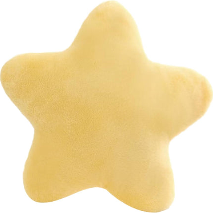Cute Pillow Cushion Decorative Nursery Stuffed Throw Pillows Yellow Pink Sofa Pillow Cushion Star Plush Pillow Kids Boys Girls Adults Car Home Chair Floor Bed Gift Reading Nook TV.