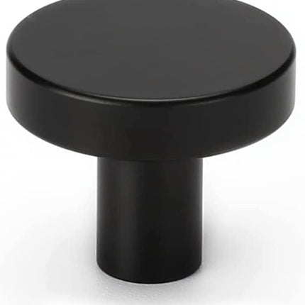 20 Pack Black Cabinet Knobs Round Dresser Knobs Matte Black Solid Kitchen Cabinet Knobs Aluminum Alloy Cabinet Door Knobs for Dresser Drawers Vintage Cabinet Knobs Drawer Knobs.