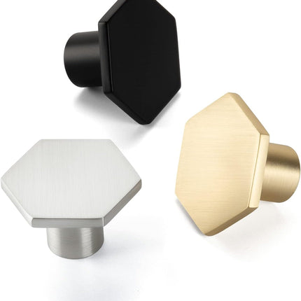 5 Pack Cabinet Knobs Gold Kitchen Drawer Knobs - LS6275GD Gold Cupboard Knobs Kitchen Cabinet Hardware Gold Drawer Knobs Cabinet Door Knobs.